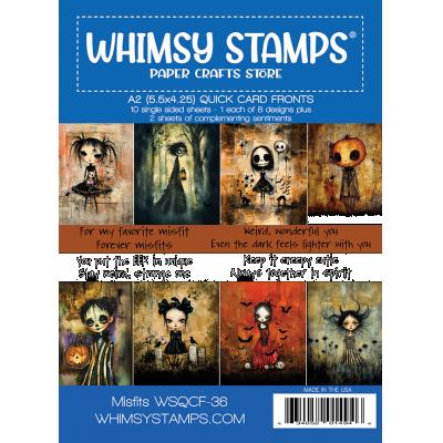 Whimsy Stamps Quick Card Fronts - Misfits